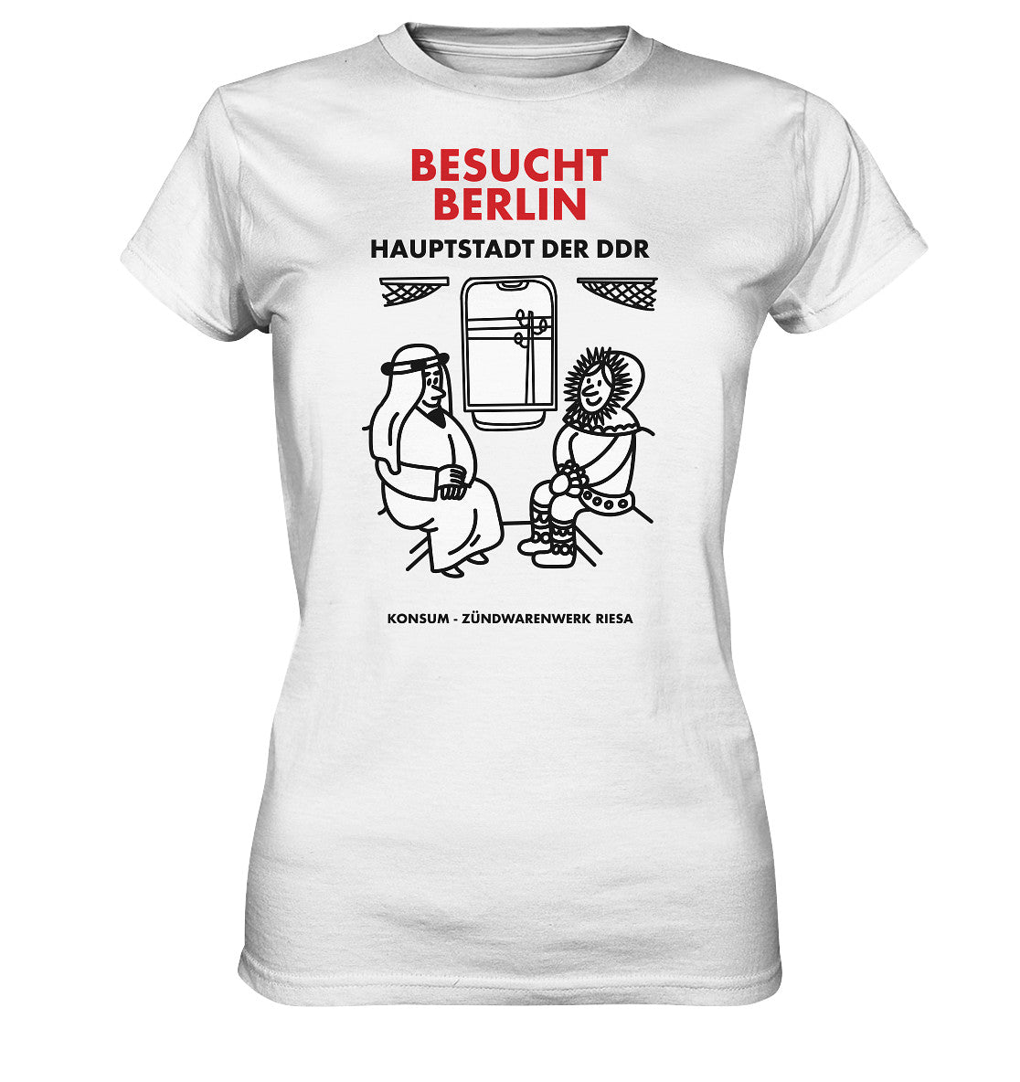 DDR Ostalgie Shirt Mädels • RIESA STREICHHÖLZER - BESUCHT BERLIN