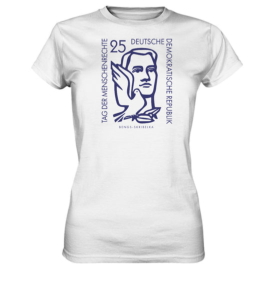 DDR Ostalgie Shirt Mädels • DDR BRIEFMARKE - TAG DER MENSCHENRECHTE