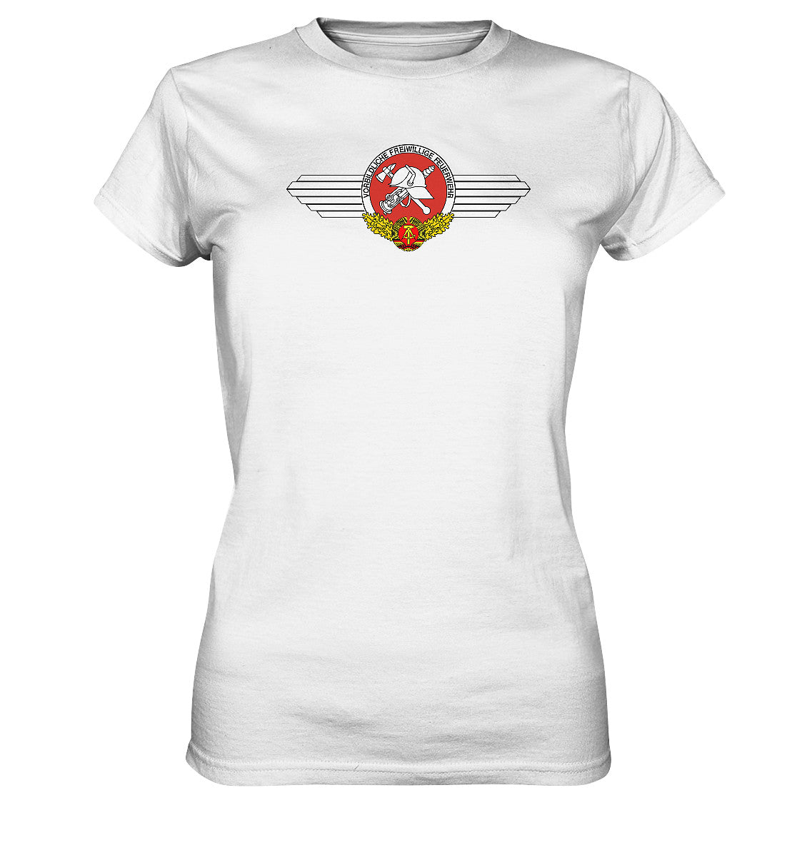 DDR Ostalgie Shirt Mädels • VORBILDLICHE FREIWILLIGE FEUERWEHR DER DDR