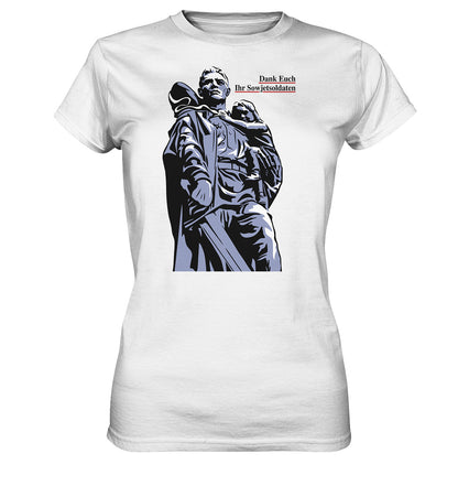 DDR Ostalgie Shirt Mädels • DANK EUCH IHR SOWJETSOLDATEN (DDR ORIGINAL-PLAKAT)