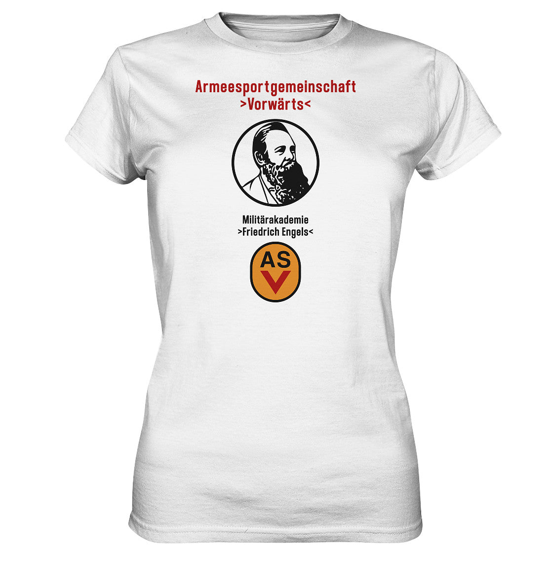 DDR Ostalgie Shirt Mädels • ASV MILITÄRAKADEMIE FRIEDRICH ENGELS