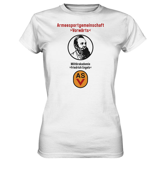 DDR Ostalgie Shirt Mädels • ASV MILITÄRAKADEMIE FRIEDRICH ENGELS