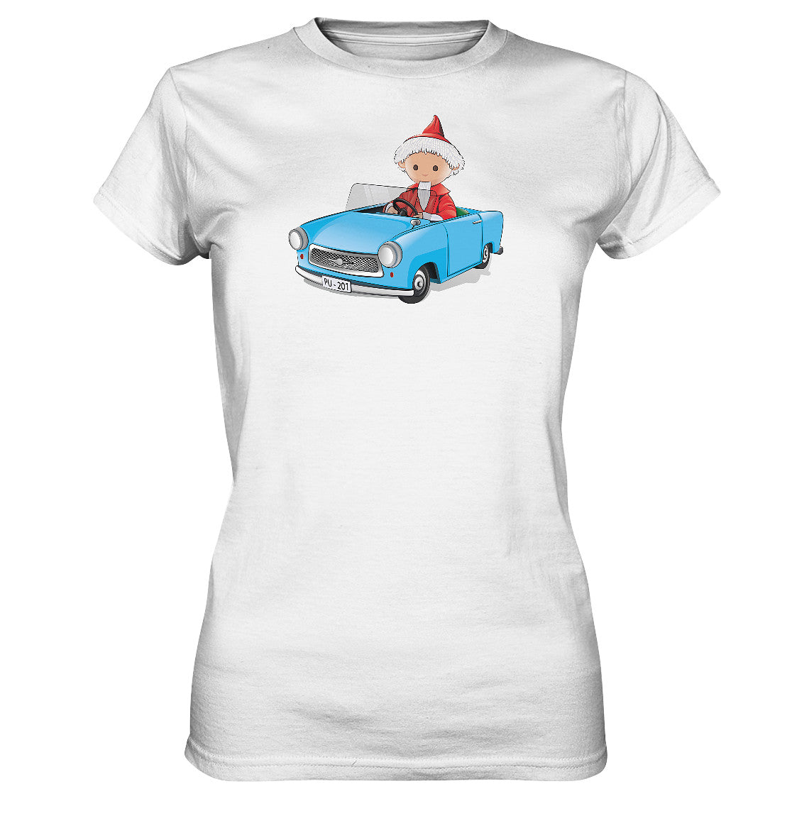DDR Ostalgie Shirt Mädels • UNSER SANDMÄNNCHEN - TRABI-CRUISER (PU-201)