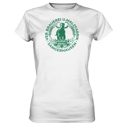 DDR Ostalgie Shirt Mädels • VEB BRAUEREI SANGERHAUSEN - MAMMUT BRÄU monochrom
