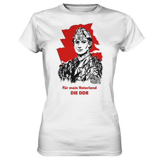 DDR Ostalgie Shirt Mädels • FÜR MEIN VATERLAND - DIE DDR (ORIGINAL GST-PLAKAT)
