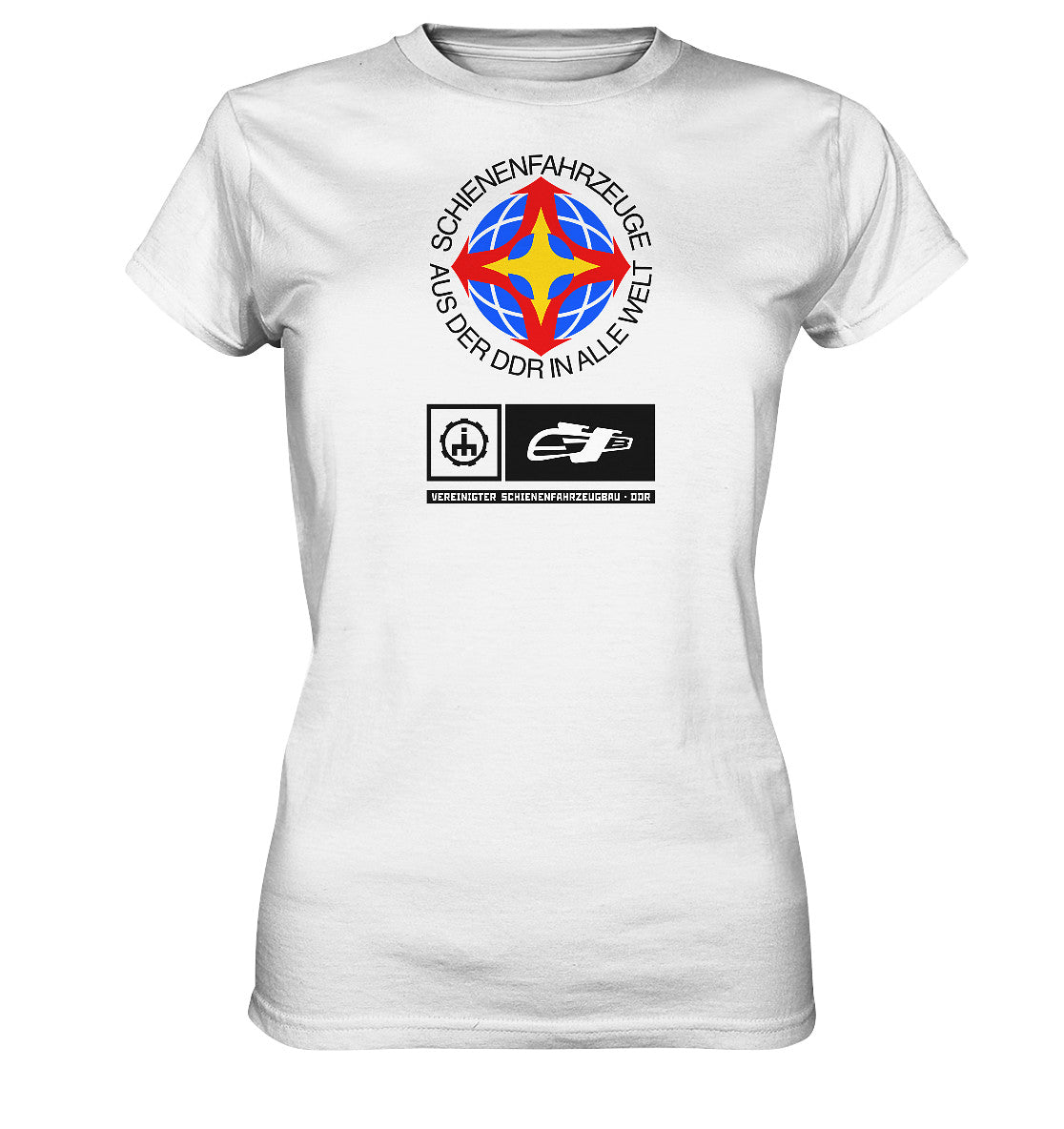 DDR Ostalgie Shirt Mädels • VEREINIGTER SCHIENENFAHRZEUGBAU DDR