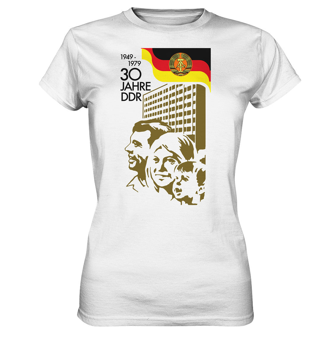 DDR Ostalgie Shirt Mädels • 30 JAHRE DDR - BRIEFMARKE