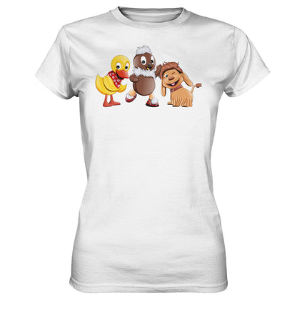 DDR Ostalgie Shirt Mädels • UNSER SANDMÄNNCHEN - PITTI, MOPPI & SCHNATTERINCHEN