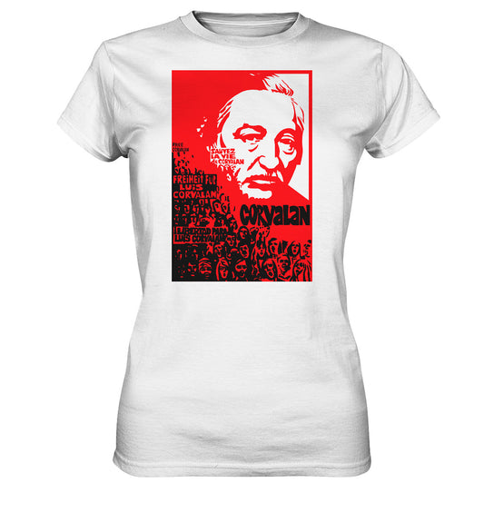 DDR Ostalgie Shirt Mädels • FREIHEIT FÜR LUIS CORVALAN (DDR ORIGINAL-PLAKAT)