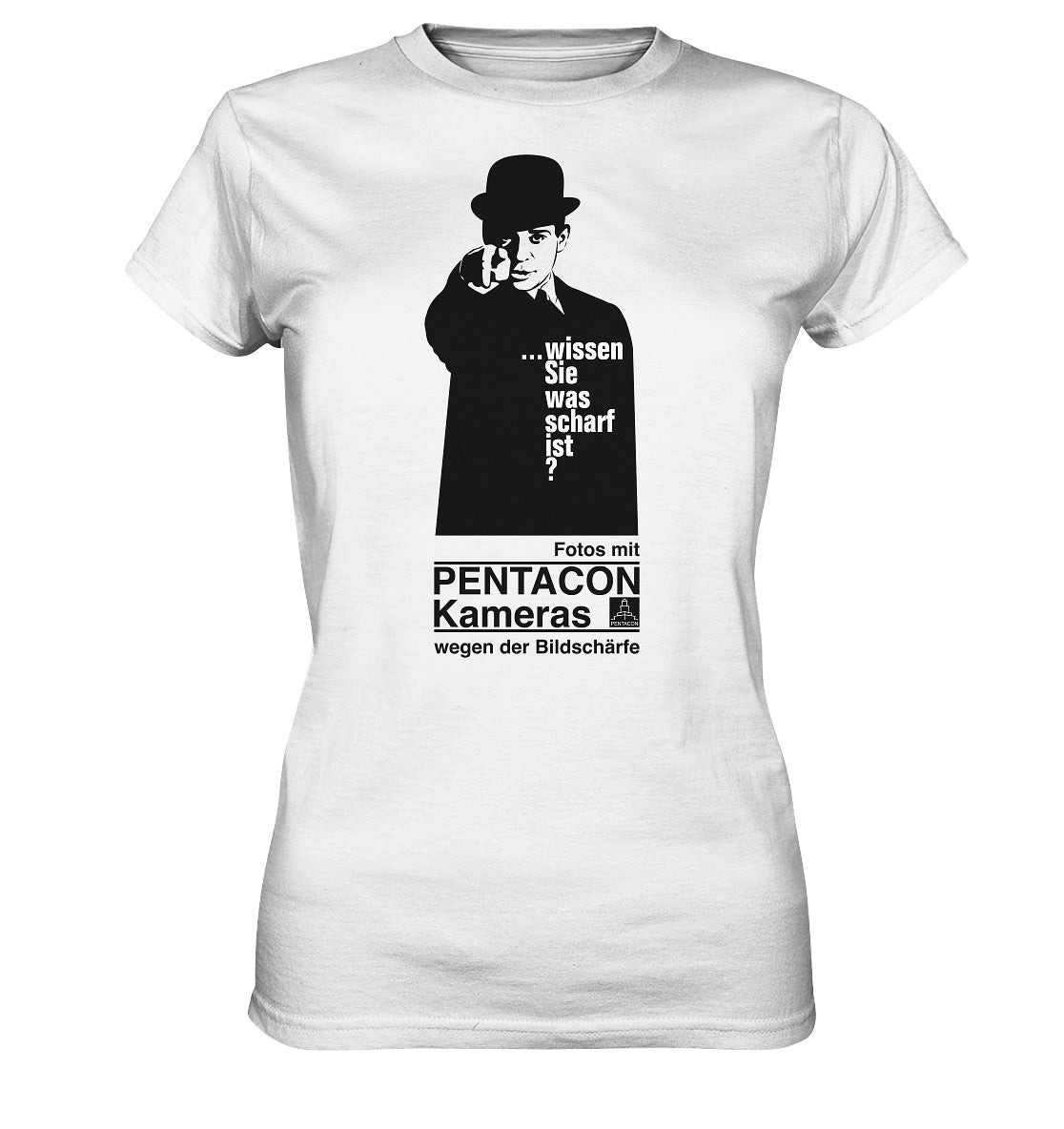 DDR Ostalgie Shirt Mädels • PENTACON - WISSEN SIE WAS SCHARF IST