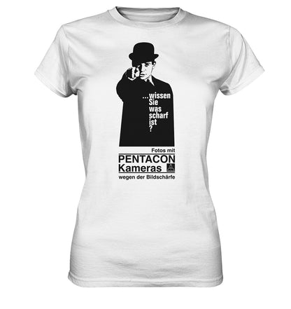 DDR Ostalgie Shirt Mädels • PENTACON - WISSEN SIE WAS SCHARF IST