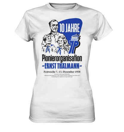 DDR Ostalgie Shirt Mädels • 10 JAHRE PIONIERORGANISATION 1958 - ORIGINAL ILLUSTRATION