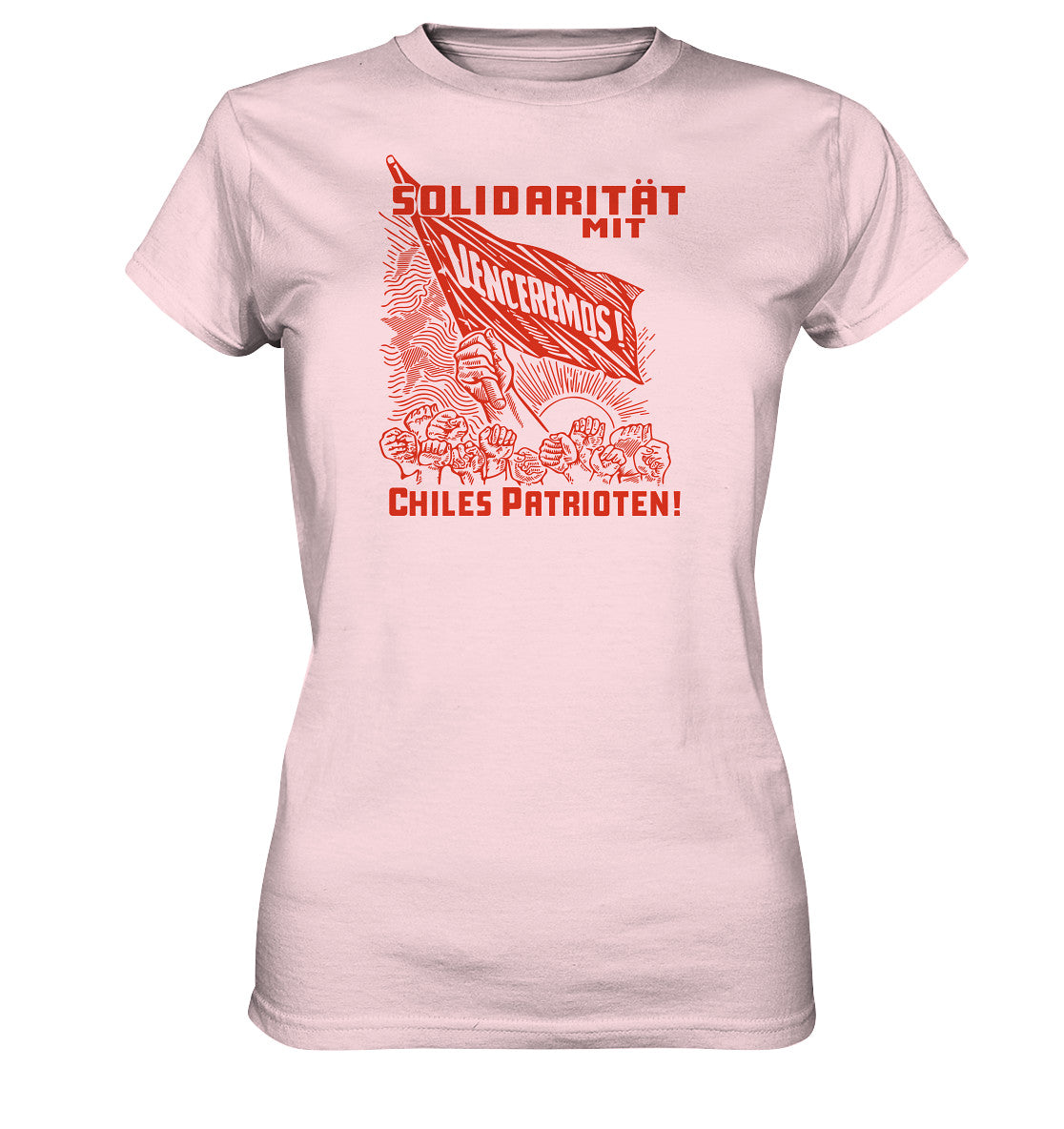 DDR Ostalgie Shirt Mädels • VENCEREMOS SOLIDARITÄT MIT CHILES PATRIOTEN