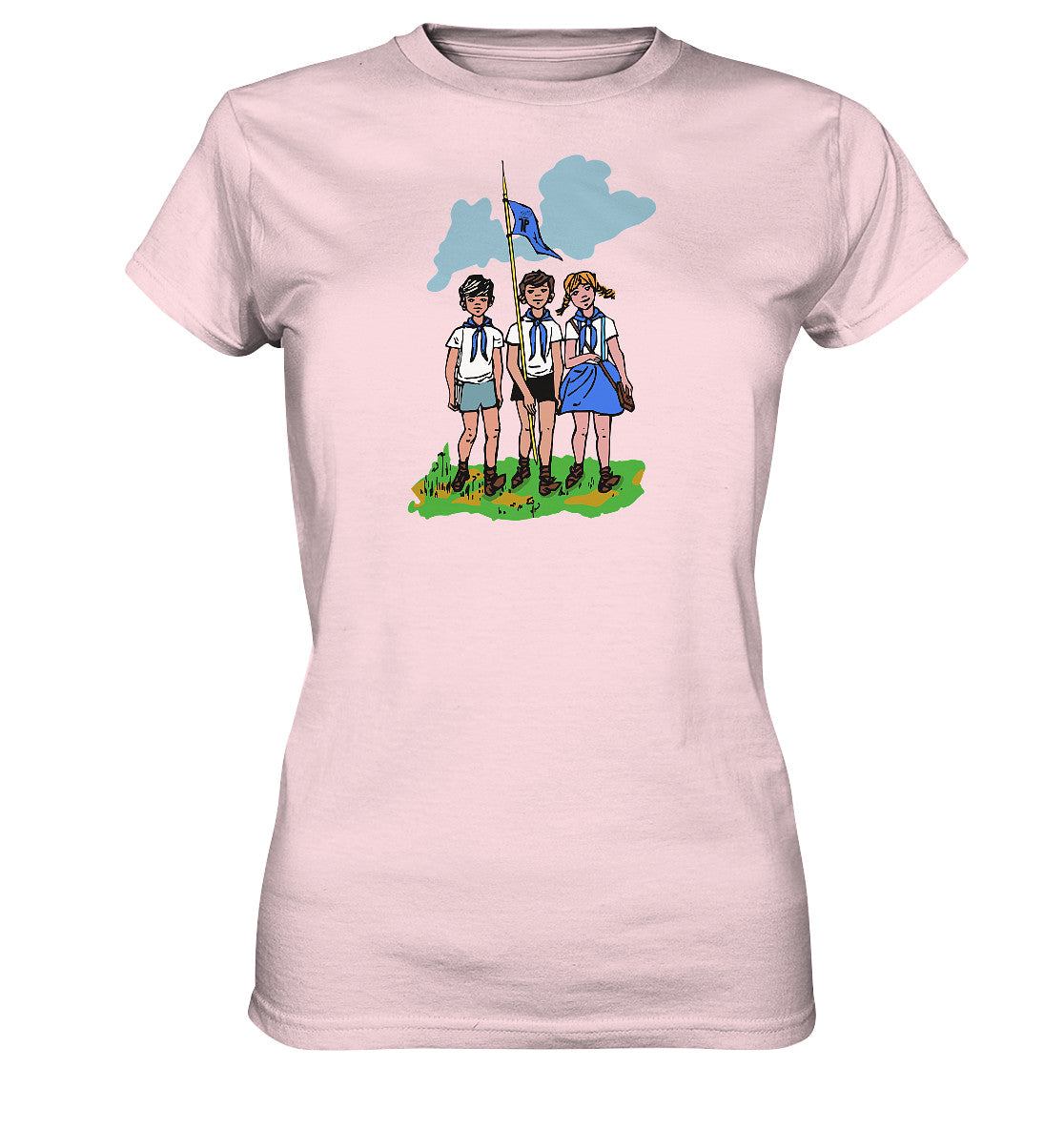 DDR Ostalgie Shirt Mädels • JUNGE PIONIERE - PIONIERAUSWEIS