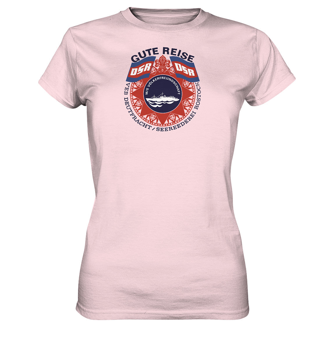 DDR Ostalgie Shirt Mädels • MS VÖLKERFREUNDSCHAFT- hell