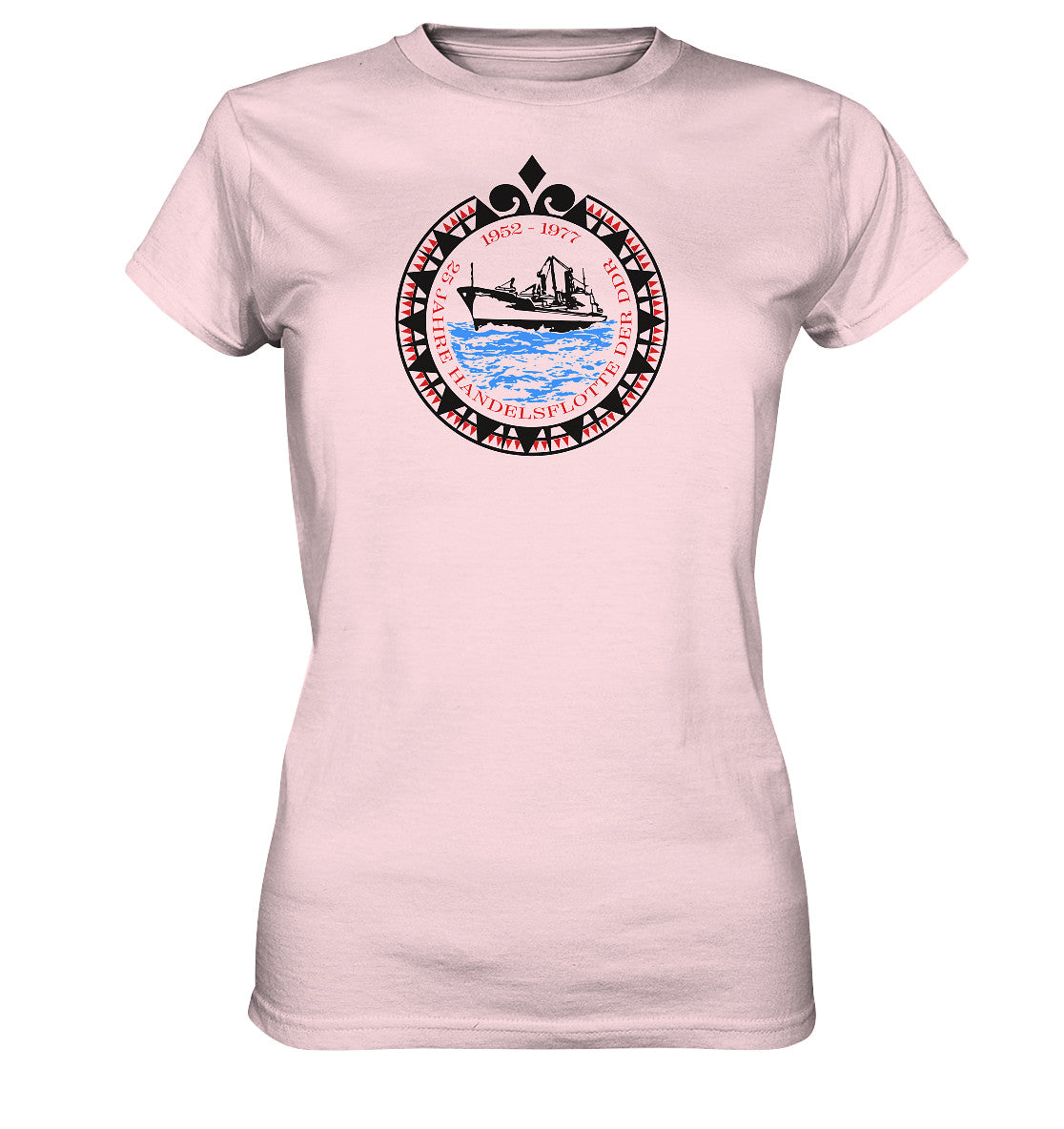 DDR Ostalgie Shirt Mädels • 25 JAHRE HANDELSFLOTTE DER DDR - hell