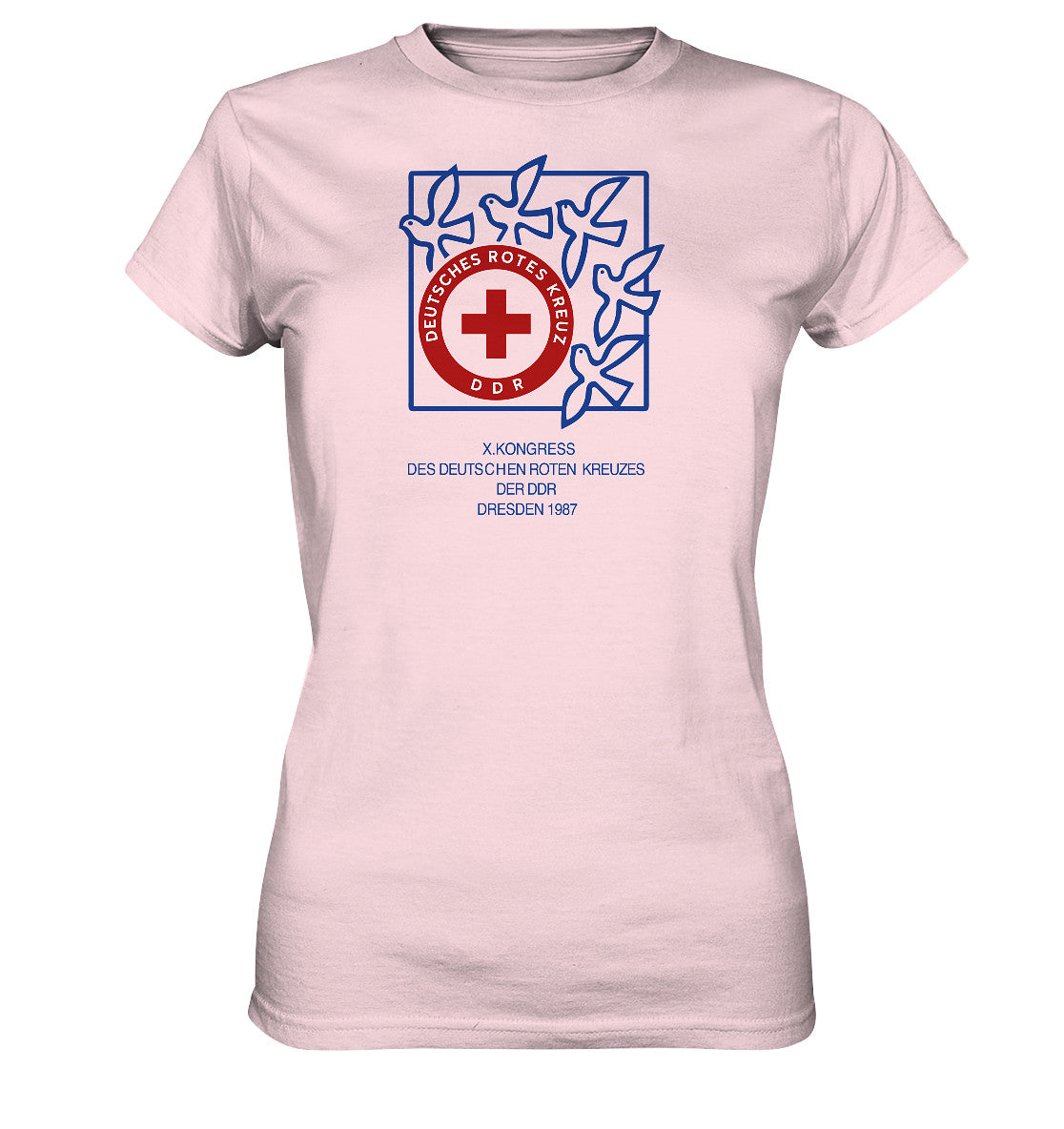 DDR Ostalgie Shirt Mädels • 10. KONGRESS DES DRK DRESDEN 1987