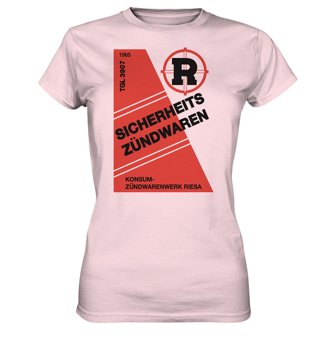 DDR Ostalgie Shirt Mädels • RIESA SICHERHEITSZÜNDWAREN