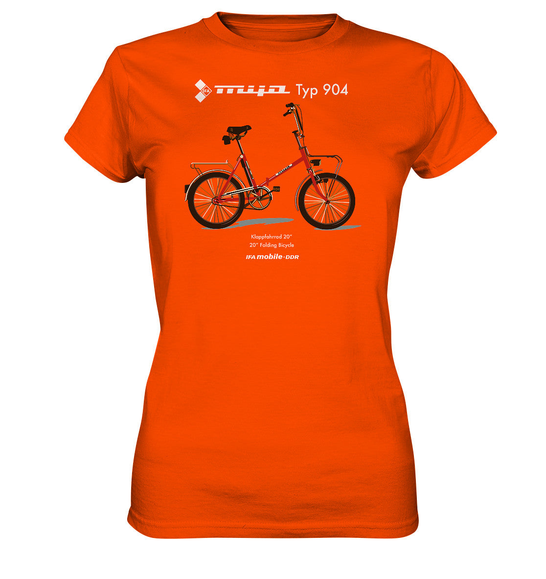 DDR Ostalgie Shirt Mädels • MIFA KLAPPRAD TYP 904 - ORIGINAL WERBUNG