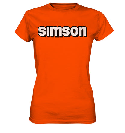 DDR Ostalgie Shirt Mädels • SIMSON - SCHRIFTZUG