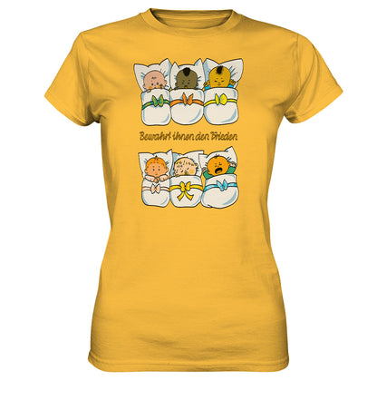 DDR Ostalgie Shirt Mädels • BEWAHRT IHNEN DEN FRIEDEN (DDR ORIGINAL-PLAKAT)