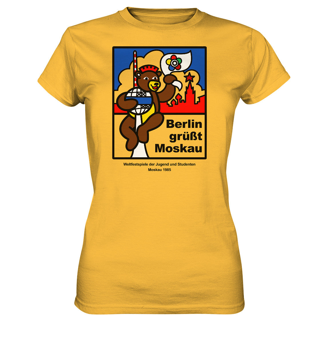 DDR Ostalgie Shirt Mädels • WELTFESTSPIELE DER JUGEND, MOSKAU 1985