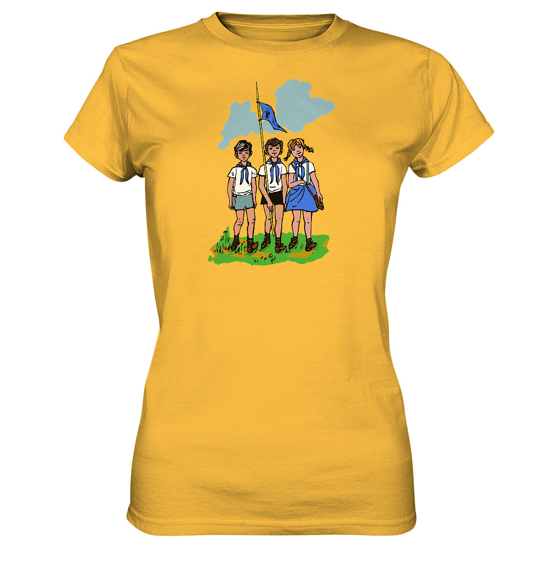 DDR Ostalgie Shirt Mädels • JUNGE PIONIERE - PIONIERAUSWEIS