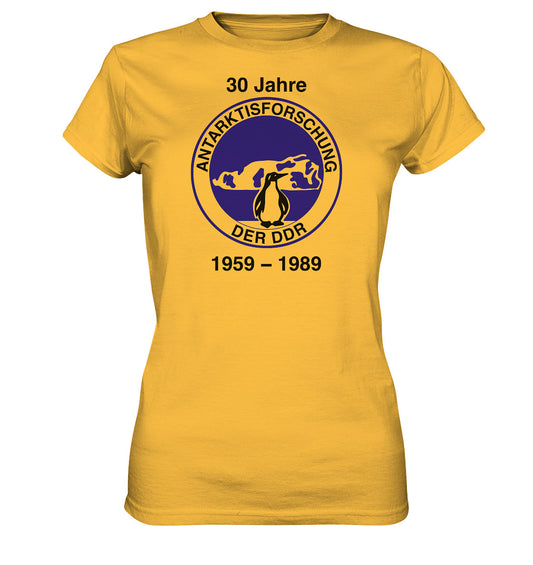 DDR Ostalgie Shirt Mädels • 30 JAHRE ANTARKTISFORSCHUNG DER DDR - 1989