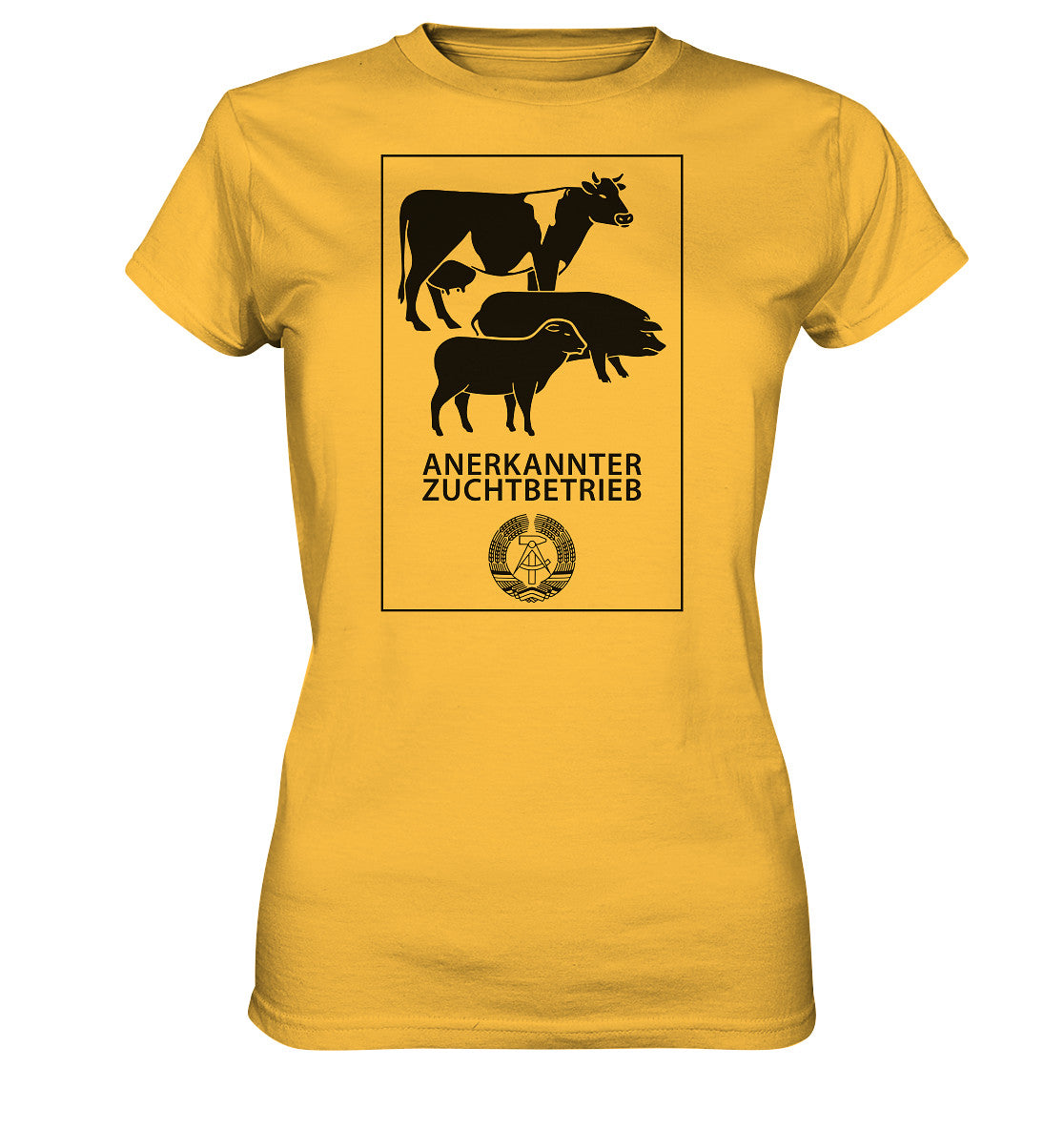 DDR Ostalgie Shirt Mädels • ANERKANNTER ZUCHTBETRIEB (ORIGINALSCHILD)