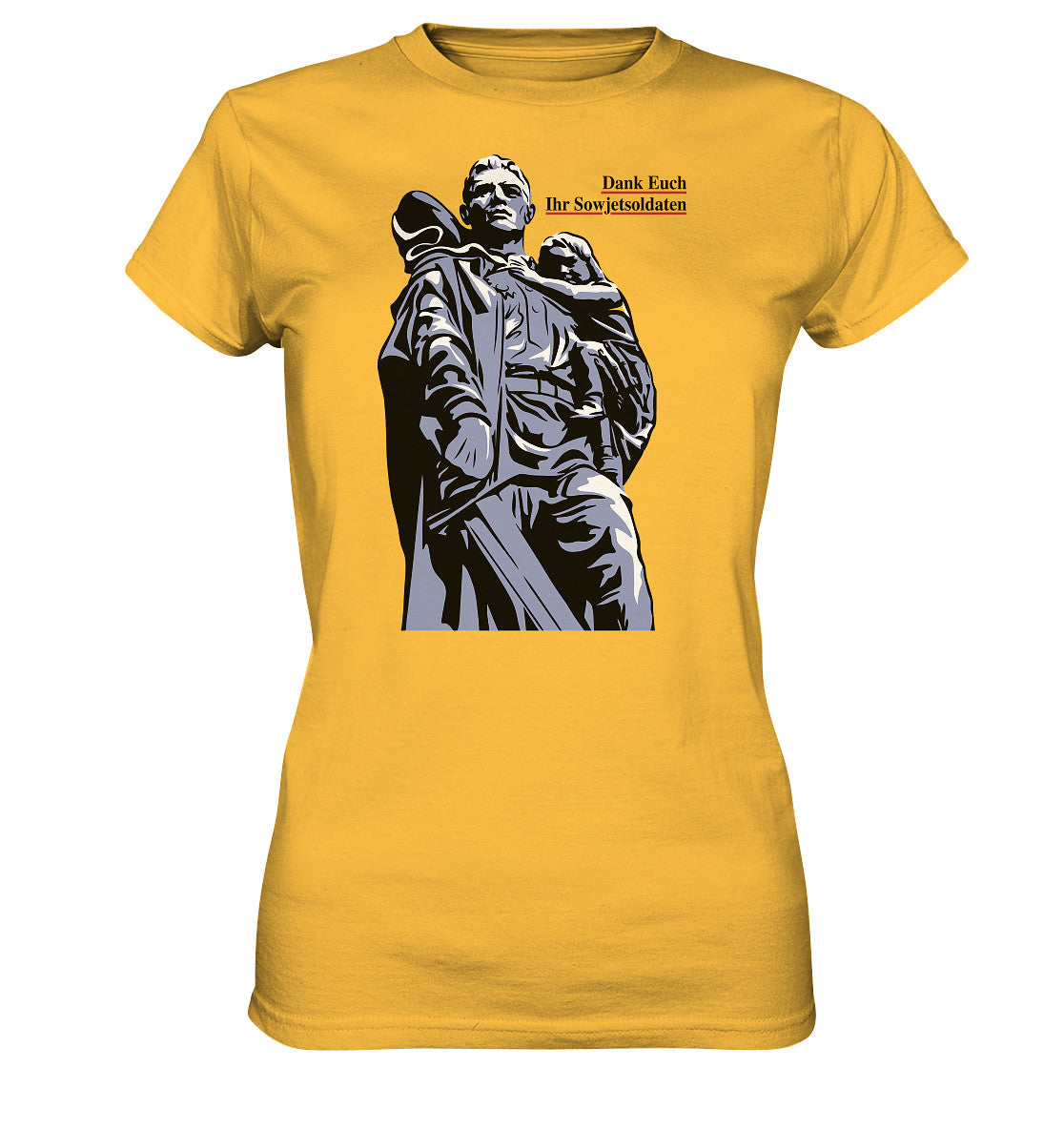 DDR Ostalgie Shirt Mädels • DANK EUCH IHR SOWJETSOLDATEN (DDR ORIGINAL-PLAKAT)