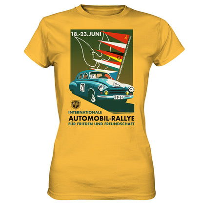 DDR Ostalgie Shirt Mädels • INTERNATIONALE RALLYE WARTBURG 1961 (ORIGINAL-PLAKAT)