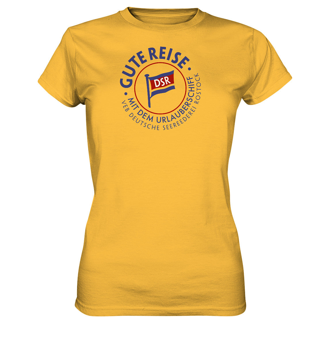 DDR Ostalgie Shirt Mädels •  DSR GUTE REISE - VEB DEUTSCHE SEEREEDEREI - hell