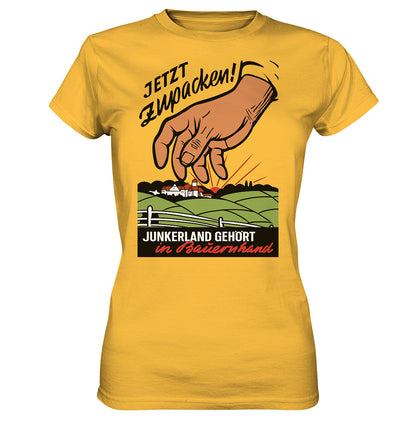 DDR Ostalgie Shirt Mädels • JUNKERLAND GEHÖRT IN BAUERNHAND! - ORIGINALPLAKAT