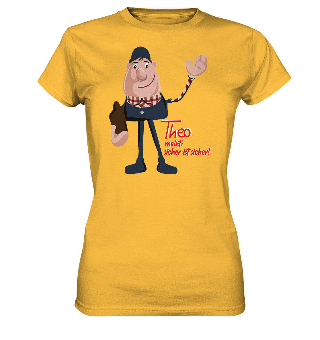 DDR Ostalgie Shirt Mädels • ARBEITSSCHUTZ THEO - SICHER IST SICHER