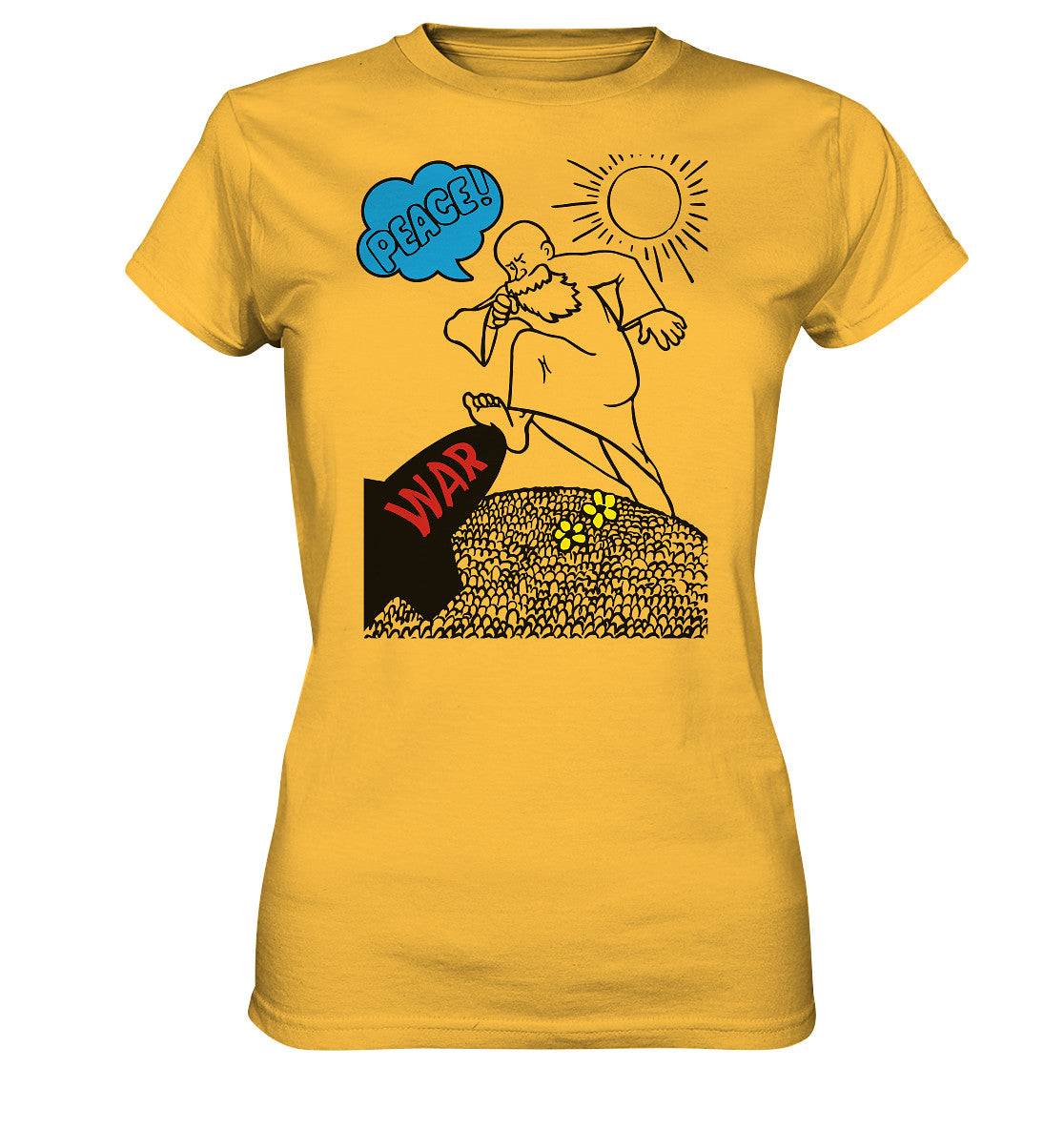 DDR Ostalgie Shirt Mädels • PEACE & WAR (ORIGINAL DDR-PLAKAT)