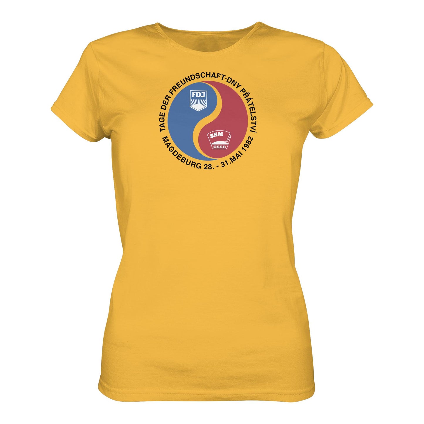 DDR Ostalgie Shirt Mädels • TAG DER FREUNDSCHAFT MAGDEBURG 1982 DDR-CSSR