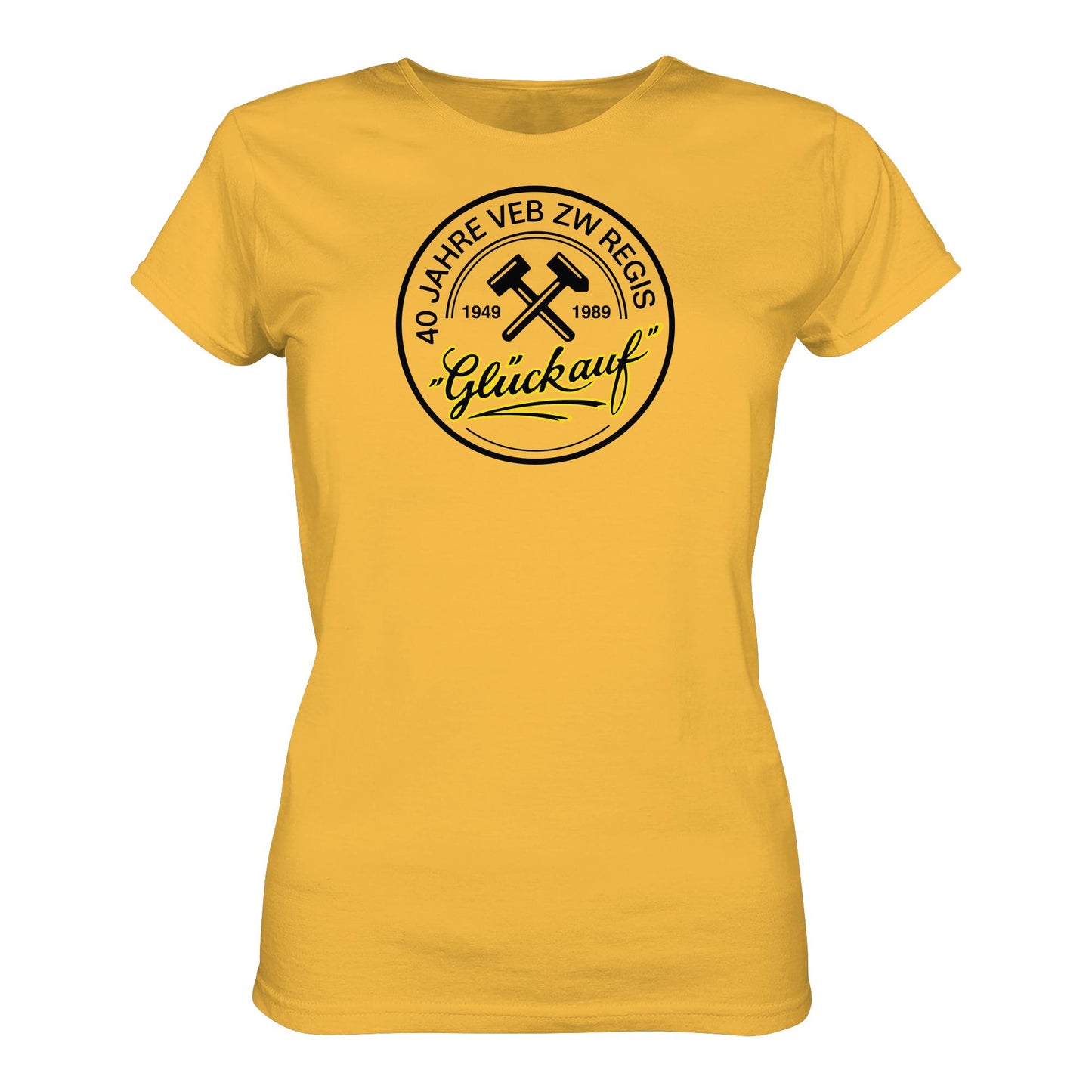 DDR Ostalgie Shirt Mädels • 40 JAHRE VEB ZW REGIS - GLÜCK AUF