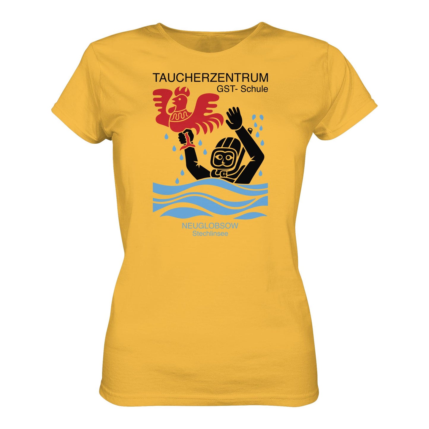 DDR Ostalgie Shirt Mädels • GST-TAUCHSCHULE NEUGLOBSOW STECHLINSEE