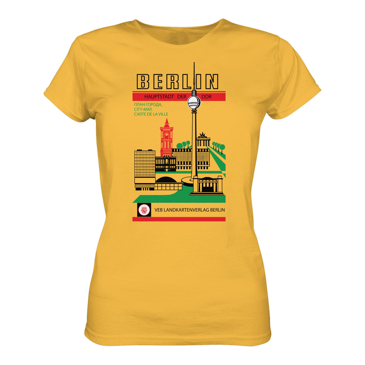 DDR Ostalgie Shirt Mädels • BERLIN, HAUPTSTADT DER DDR (ORIGINAL TITEL STADTFÜHRER)