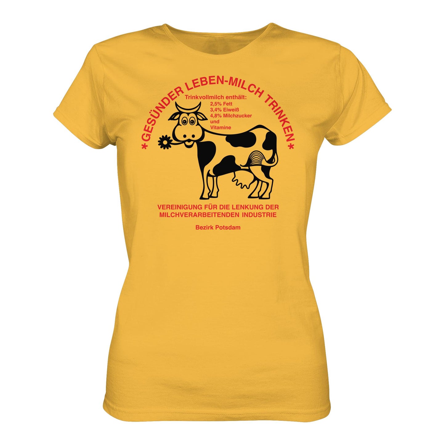 DDR Ostalgie Shirt Mädels • GESÜNDER LEBEN - MILCH TRINKEN, POTSDAM