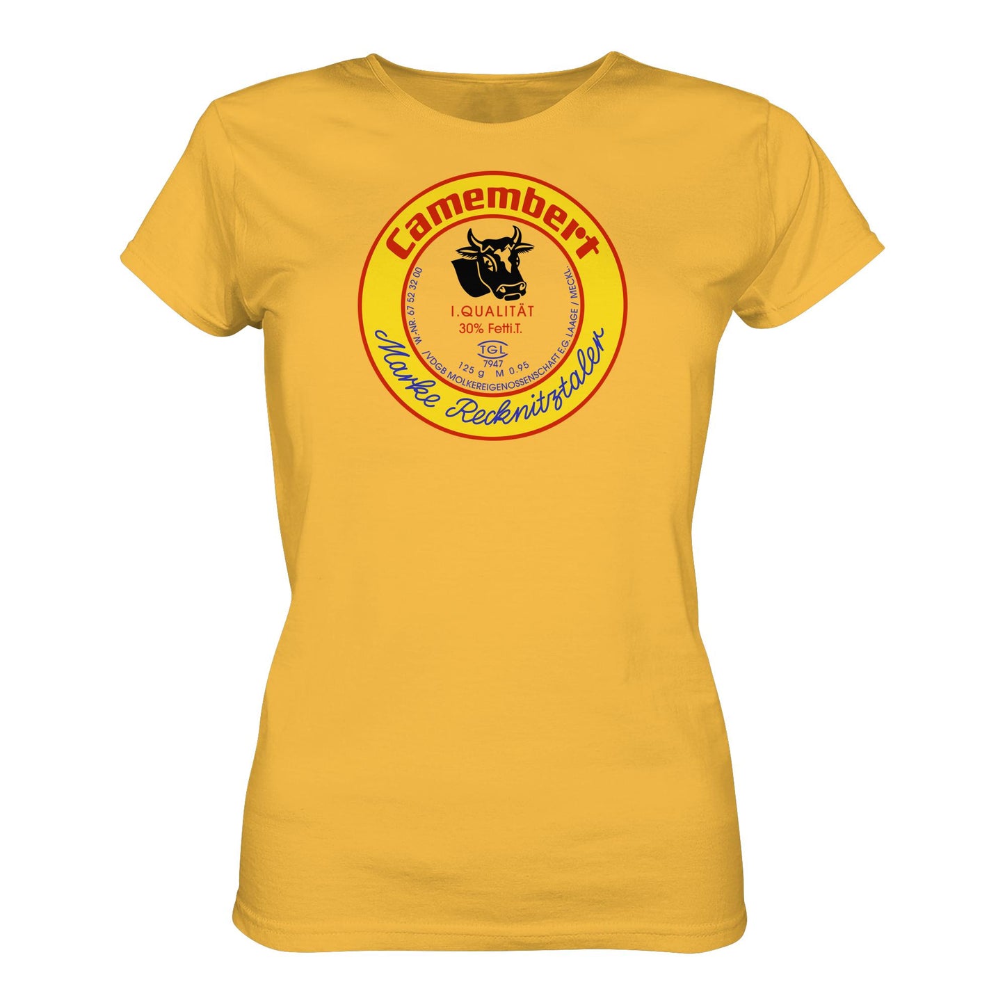 DDR Ostalgie Shirt Mädels • RECKNITZTALER CAMEMBERT - MOLKEREIGENOSSENSCHAFT LAAGE