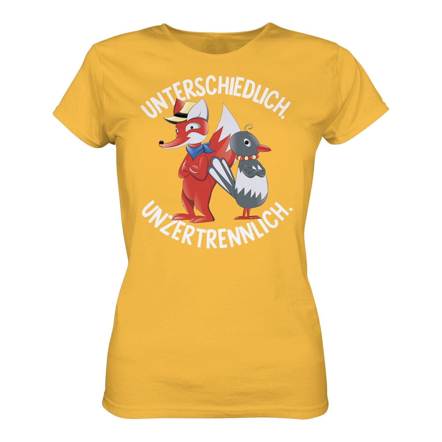 DDR Ostalgie Shirt Mädels • UNSER SANDMÄNNCHEN - HERR FUCHS & FRAU ELSTER, UNZERTRENNLICH