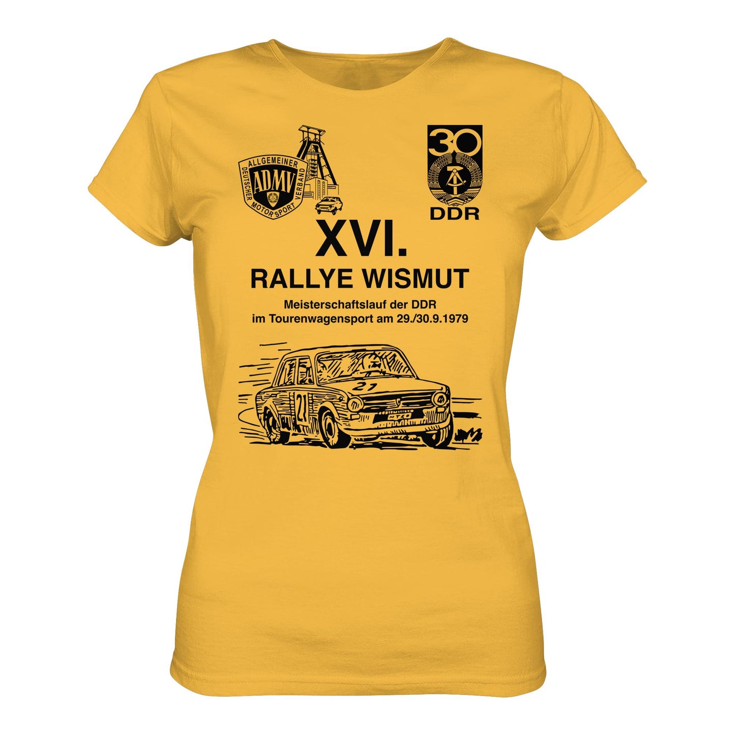 DDR Ostalgie Shirt Mädels • 16. RALLYE WISMUT, MEISTERSCHAFTSLAUF DER DDR - 1979