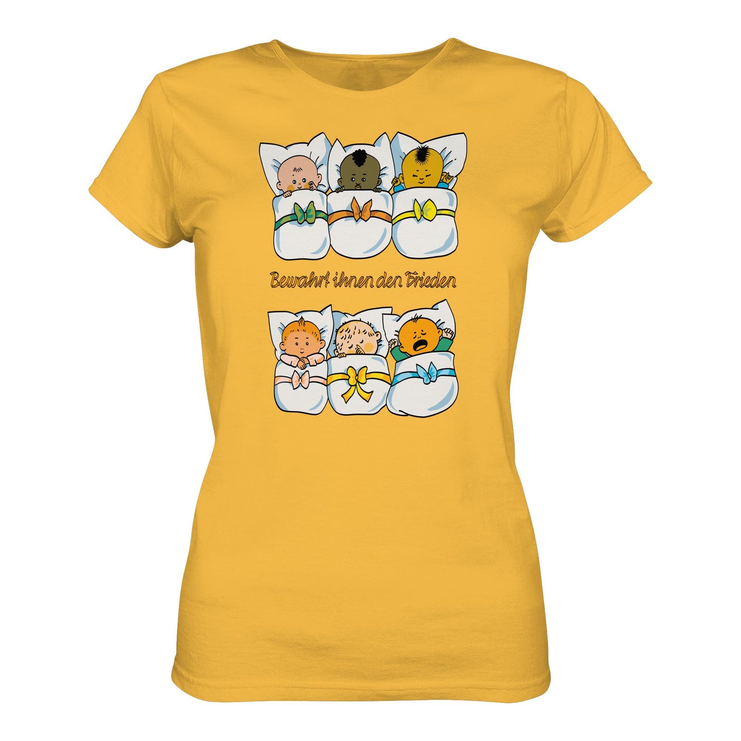 DDR Ostalgie Shirt Mädels • BEWAHRT IHNEN DEN FRIEDEN (DDR ORIGINAL-PLAKAT)