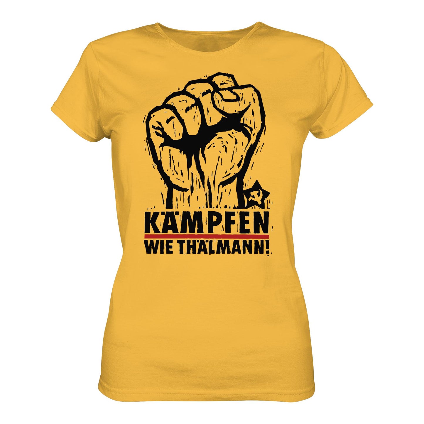 DDR Ostalgie Shirt Mädels • KÄMPFEN WIE THÄLMANN! (DDR-ORIGINAL-PLAKAT)