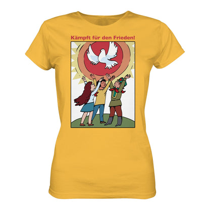 DDR Ostalgie Shirt Mädels • KÄMPFT FÜR DEN FRIEDEN! (DDR-ORIGINAL-PLAKAT)