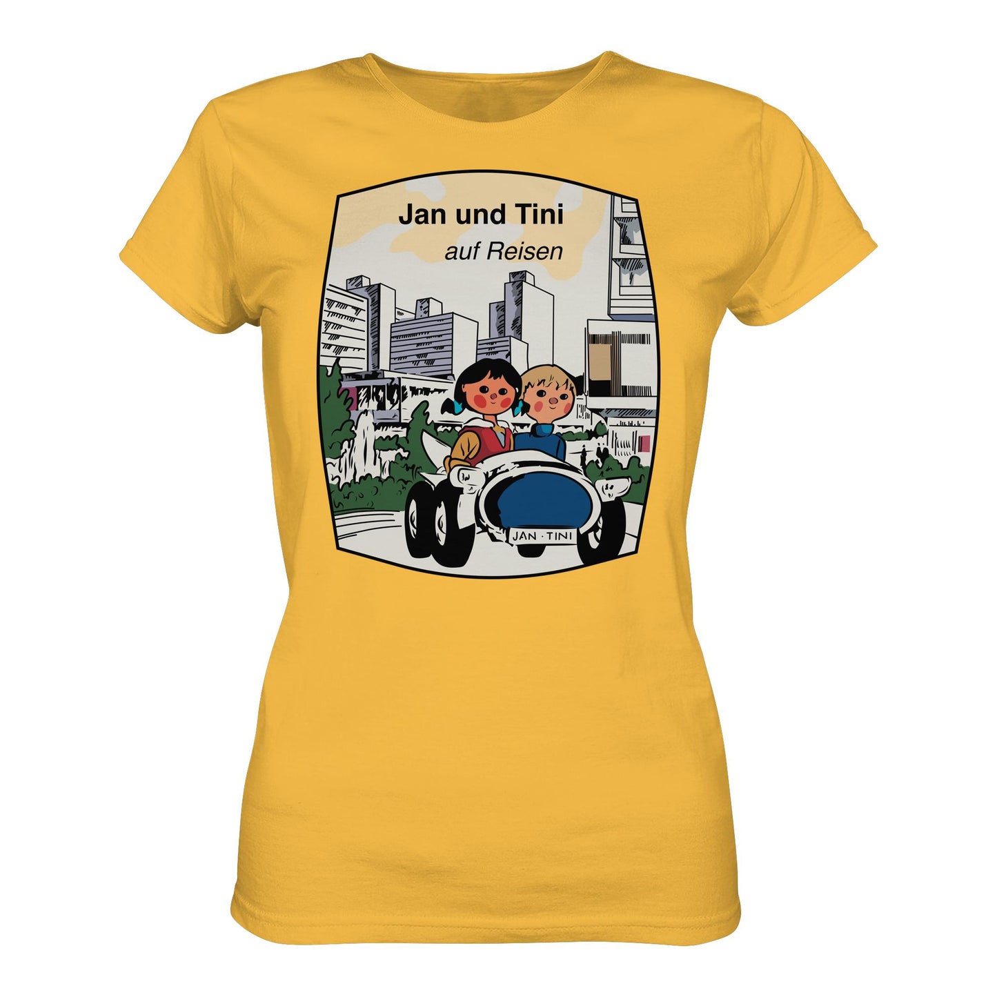 DDR Ostalgie Shirt Mädels • JAN UND TINI AUF REISEN (ORIGINAL QUARTETT)