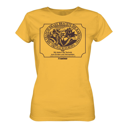 PREMIUM SHIRT MÄDELS • FRANCIS DRAKE BRACHTE DIE KARTOFFEL - KOMBINAT FORTSCHRITT WEIMAR