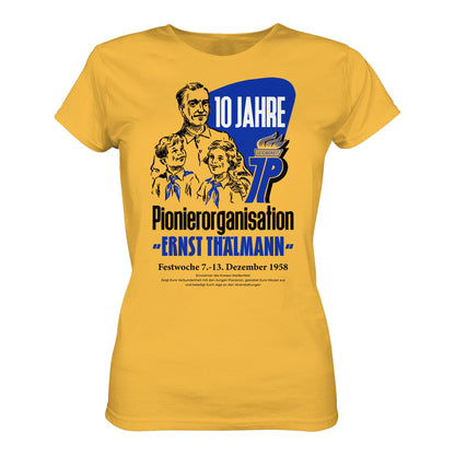 DDR Ostalgie Shirt Mädels • 10 JAHRE PIONIERORGANISATION 1958 - ORIGINAL ILLUSTRATION