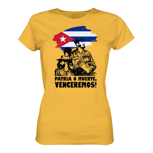 DDR Ostalgie Shirt Mädels • KUBA - PATRIA O MUERTE, VENCEREMOS! (ORIGINAL PLAKAT)